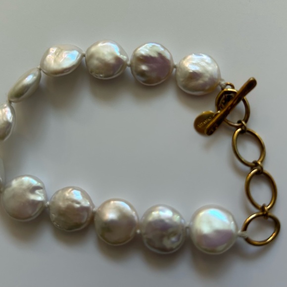 Chan Luu AB Pearl Knotted Toggle Bracelet NEW from Saks - Picture 1 of 4
